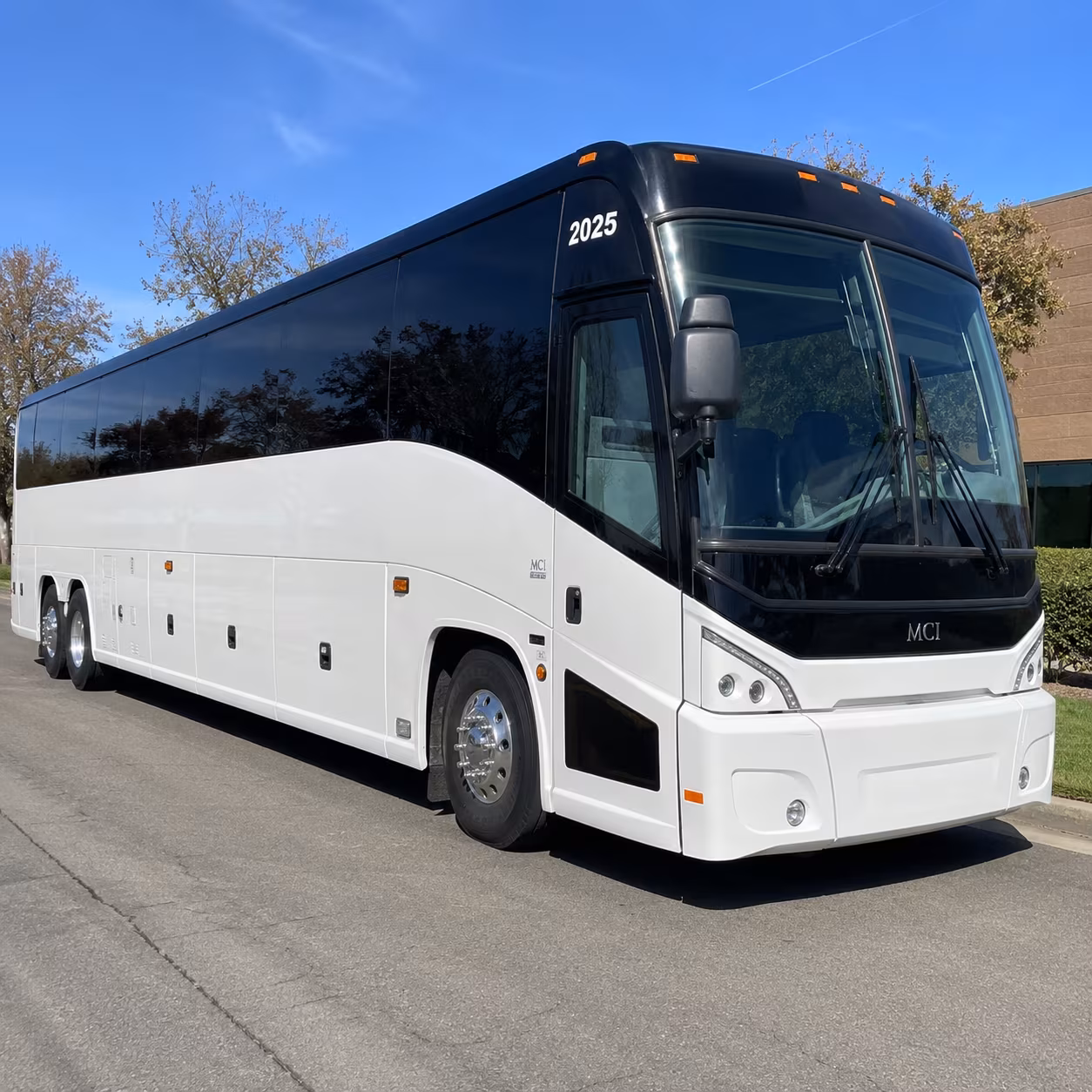 vacaville charter bus rental exterior
